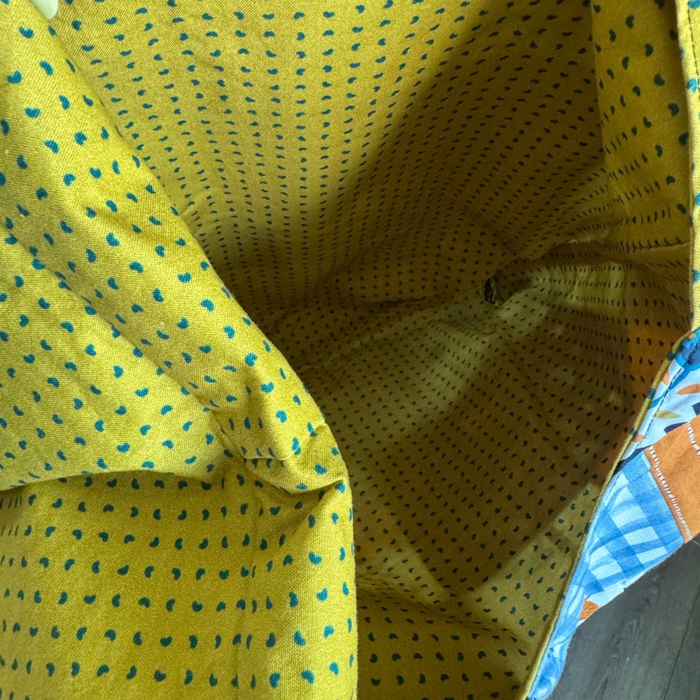 Patchwork Shoulder Crossbody Bag with Yellow Strap - image 5